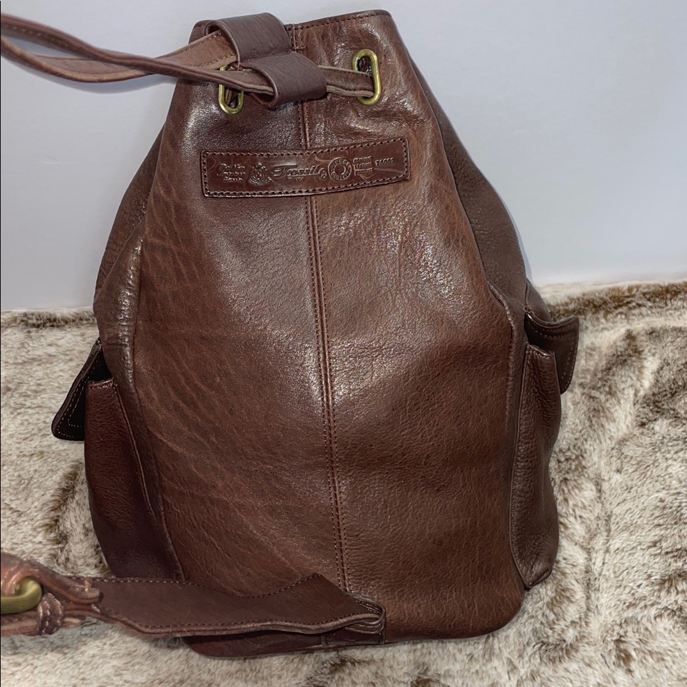 Vintage Fossil Drawstring Sling Backpack - Picture 4 of 17